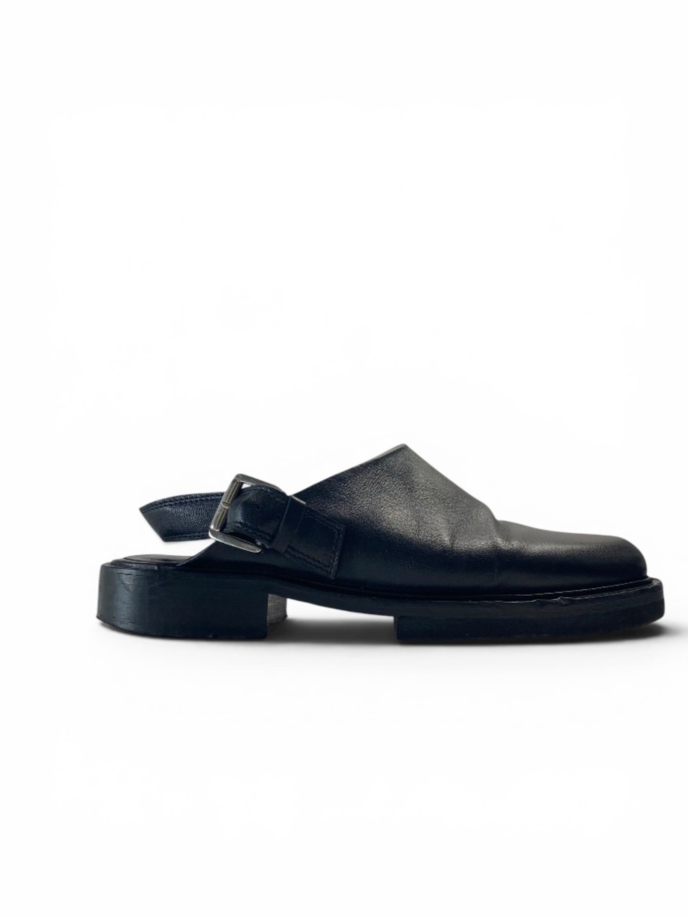 Maguire Leather Slingback Clogs Mules Flat in Black size 38